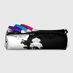 Пенал для ручек Реал Мадрид черно белые краски, цвет: 3D-принт — фото 2