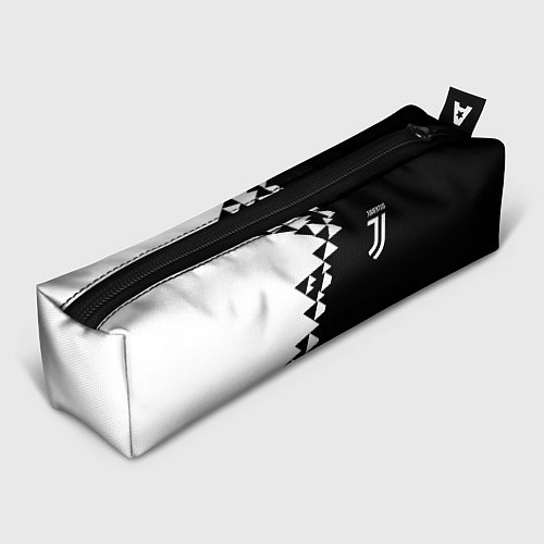 Пенал Juventus черно белая геометрия текстура / 3D-принт – фото 1