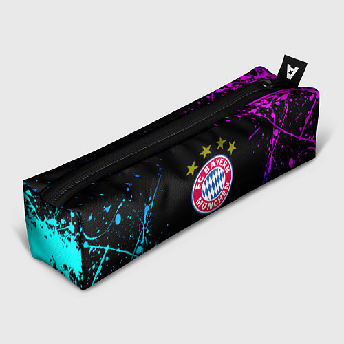 Пенал Бавария Мюнхен неоновые краски всплеск / 3D-принт – фото 1