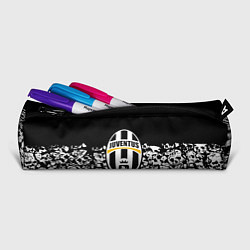 Пенал для ручек Ювентус черно белые черепа, цвет: 3D-принт — фото 2