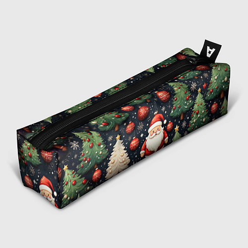 Пенал Новый год паттерн Дед мороз / 3D-принт – фото 1