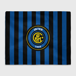 Плед флисовый Inter FC 1908, цвет: 3D-велсофт