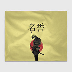 Плед флисовый Японский самурай (честь), цвет: 3D-велсофт
