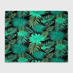 Плед флисовый Tropical pattern, цвет: 3D-велсофт