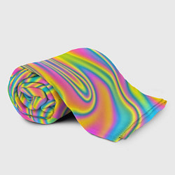 Плед флисовый Абстрактные разводы цвета, цвет: 3D-велсофт — фото 2