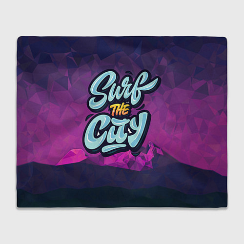 Плед Surf the City Purple / 3D-Велсофт – фото 1