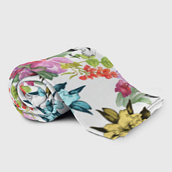 Плед флисовый Ирисы, цвет: 3D-велсофт — фото 2