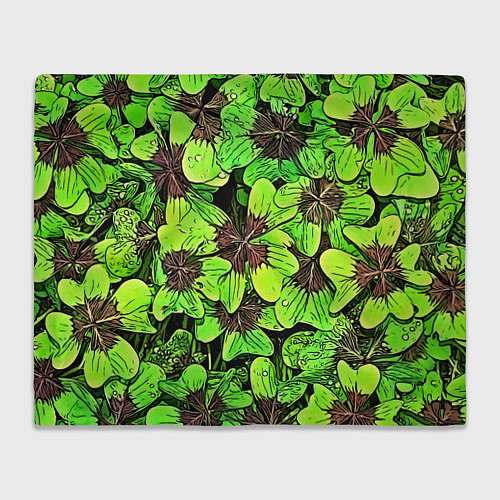 Плед Clover pattern / 3D-Велсофт – фото 1