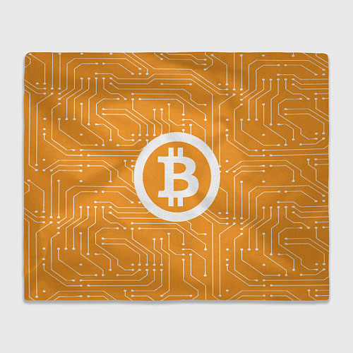 Плед Bitcoin: Orange Network / 3D-Велсофт – фото 1