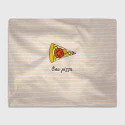 Плед флисовый One Love - One pizza, цвет: 3D-велсофт