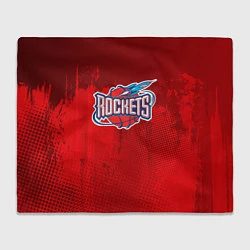 Плед флисовый Rockets NBA, цвет: 3D-велсофт