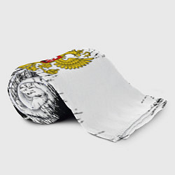 Плед флисовый Russia: White Sport, цвет: 3D-велсофт — фото 2