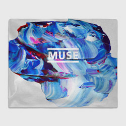 Плед флисовый MUSE: Blue Colours, цвет: 3D-велсофт