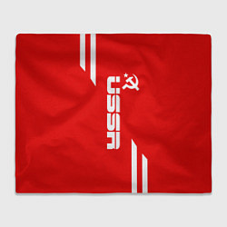 Плед флисовый USSR: Red Sport, цвет: 3D-велсофт