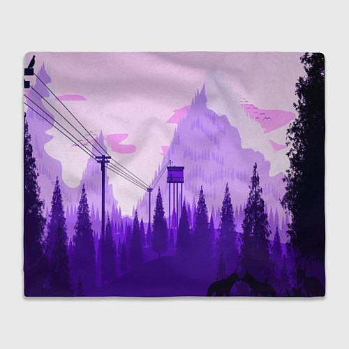 Плед Firewatch: Violet Wood / 3D-Велсофт – фото 1