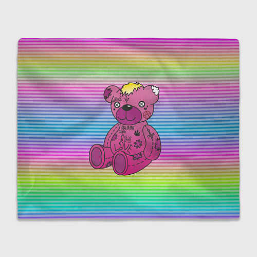 Плед Lil Peep Bear / 3D-Велсофт – фото 1