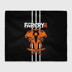 Плед флисовый Far Cry 4: Orange Elephant, цвет: 3D-велсофт