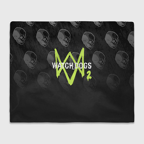 Плед Watch Dogs 2: Skulls Pattern / 3D-Велсофт – фото 1