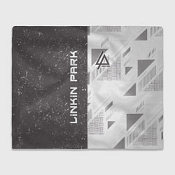 Плед флисовый Linkin Park: Grey Form, цвет: 3D-велсофт