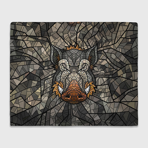 Плед Mosaic Pig / 3D-Велсофт – фото 1
