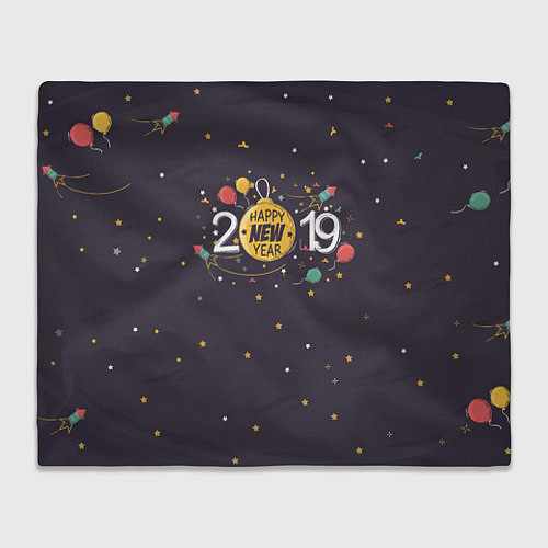 Плед 2019 New Year / 3D-Велсофт – фото 1