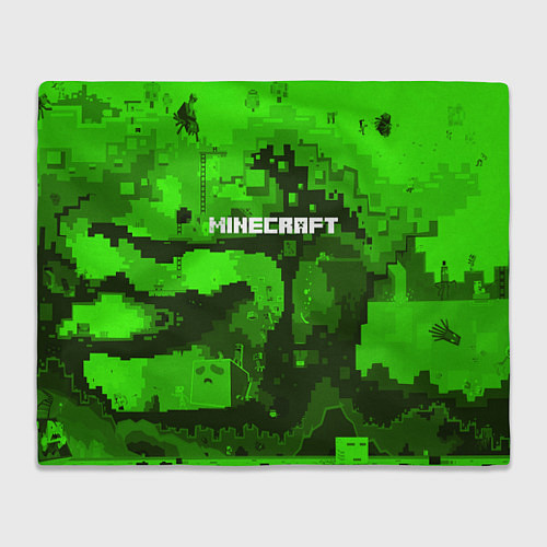 Плед Minecraft: Green World / 3D-Велсофт – фото 1