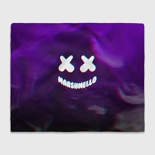 Плед Marshmello: Violet Glitch / 3D-Велсофт – фото 1