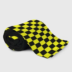 Плед флисовый Testing ASAP Rocky: Yellow Grid, цвет: 3D-велсофт — фото 2