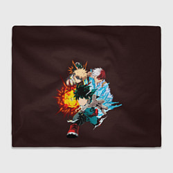 Плед флисовый Моя Геройская Академия, цвет: 3D-велсофт