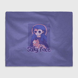 Плед флисовый Sally Face: Violet Halo, цвет: 3D-велсофт