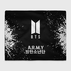 Плед флисовый BTS ARMY, цвет: 3D-велсофт