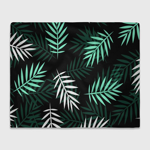 Плед Листья пальмы / 3D-Велсофт – фото 1