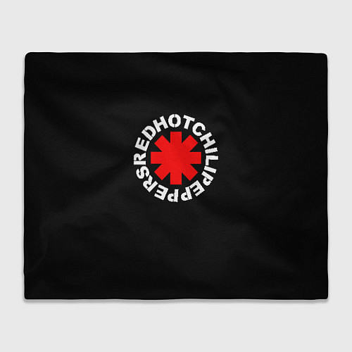 Плед Red Hot chili peppers logo on black / 3D-Велсофт – фото 1