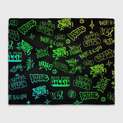 Плед BILLIE EILISH: Grunge Graffiti / 3D-Велсофт – фото 1