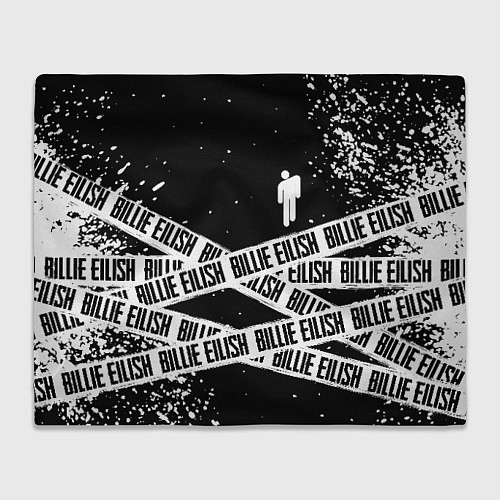 Плед BILLIE EILISH: Black Tape / 3D-Велсофт – фото 1