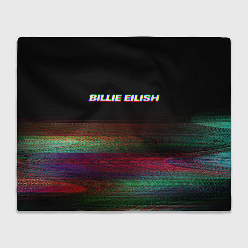 Плед BILLIE EILISH: Black Glitch / 3D-Велсофт – фото 1