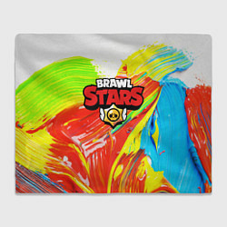 Плед флисовый BRAWL STARS, цвет: 3D-велсофт