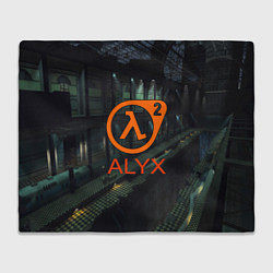 Плед флисовый Half-life 2 ALYX, цвет: 3D-велсофт