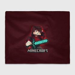Плед флисовый MINECRAFT, цвет: 3D-велсофт