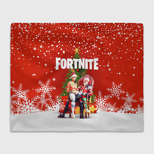 Плед FORTNITE НОВОГОДНИЙ / 3D-Велсофт – фото 1
