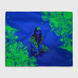 Плед флисовый Billie Eilish, цвет: 3D-велсофт