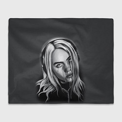 Плед флисовый BILLIE EILISH, цвет: 3D-велсофт