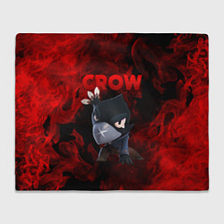 Плед флисовый BRAWL STARS CROW, цвет: 3D-велсофт