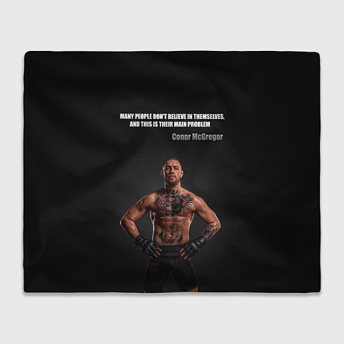 Плед Conor McGregor: Motivation / 3D-Велсофт – фото 1