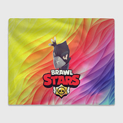 Плед флисовый Brawl Stars - Crow, цвет: 3D-велсофт