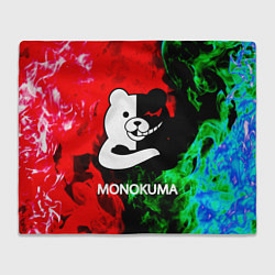 Плед флисовый MONOKUMA, цвет: 3D-велсофт