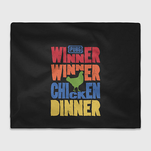 Плед Winner Chicken Dinner / 3D-Велсофт – фото 1