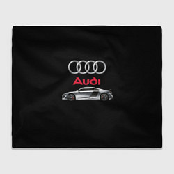 Плед флисовый AUDI, цвет: 3D-велсофт