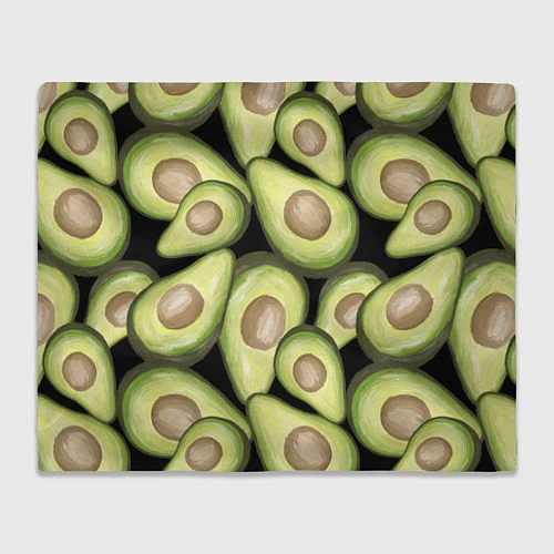 Плед Avocado background / 3D-Велсофт – фото 1