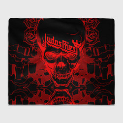 Плед флисовый Judas Priest, цвет: 3D-велсофт